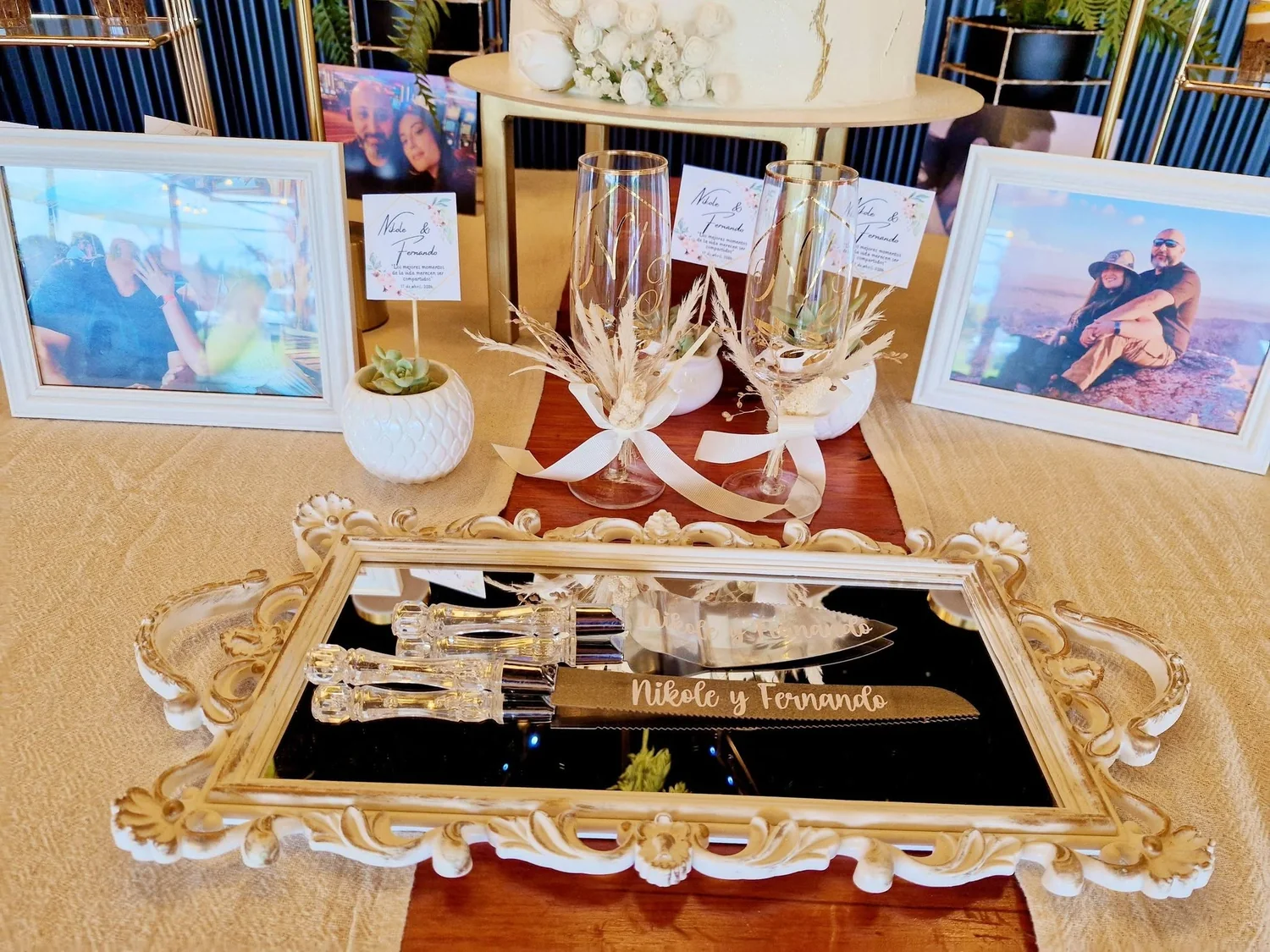 Detalles personalizados de matrimonio