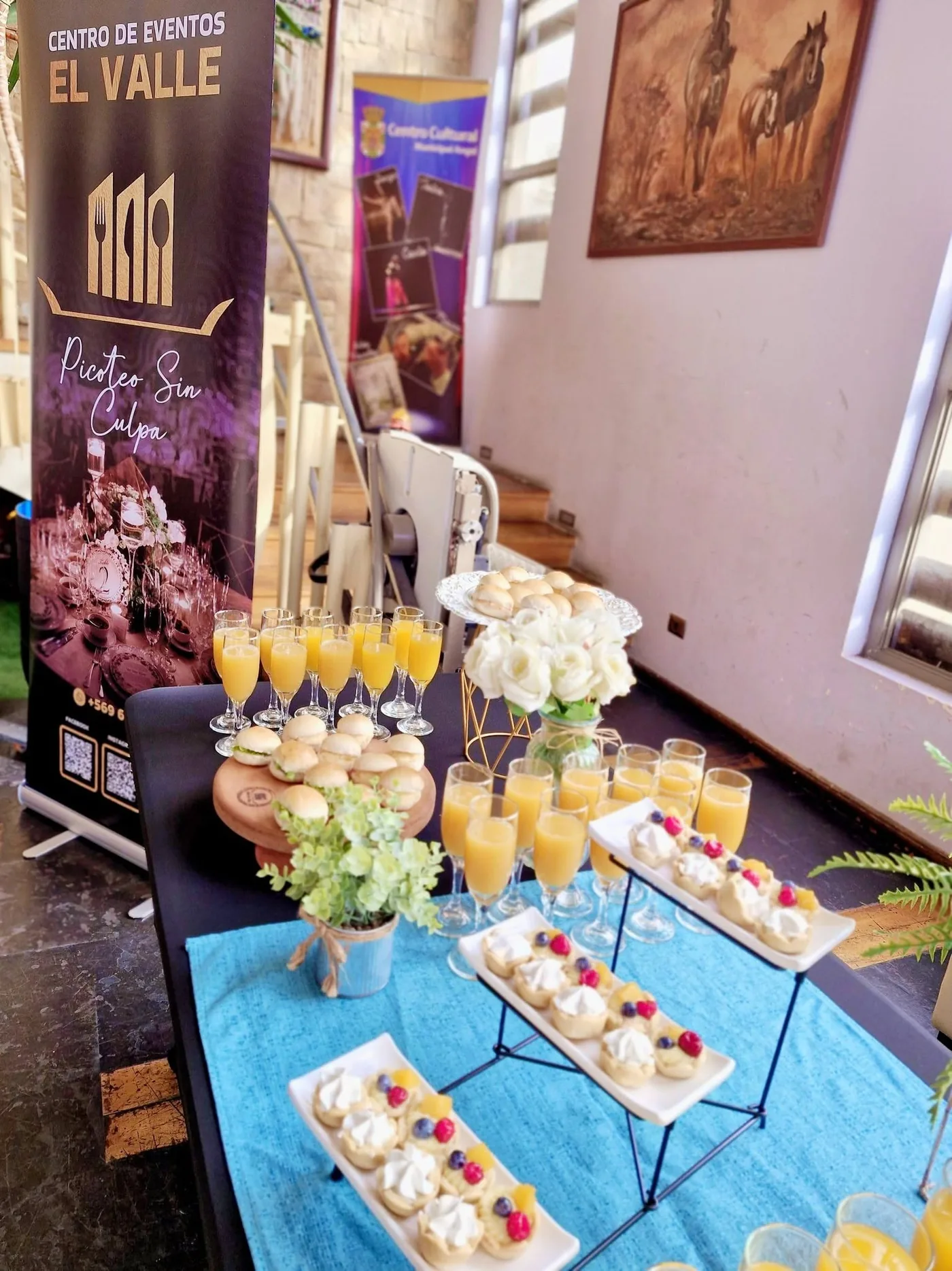 Detalle de bocados y montaje de coffee break de Picoteo Sin Culpa